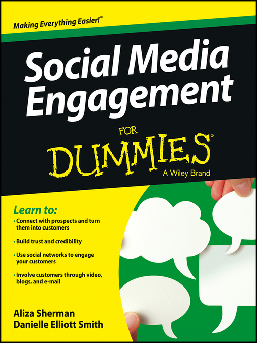 Title details for Social Media Engagement For Dummies by Aliza Sherman - Wait list
